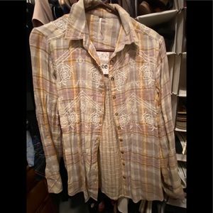 Free people button up